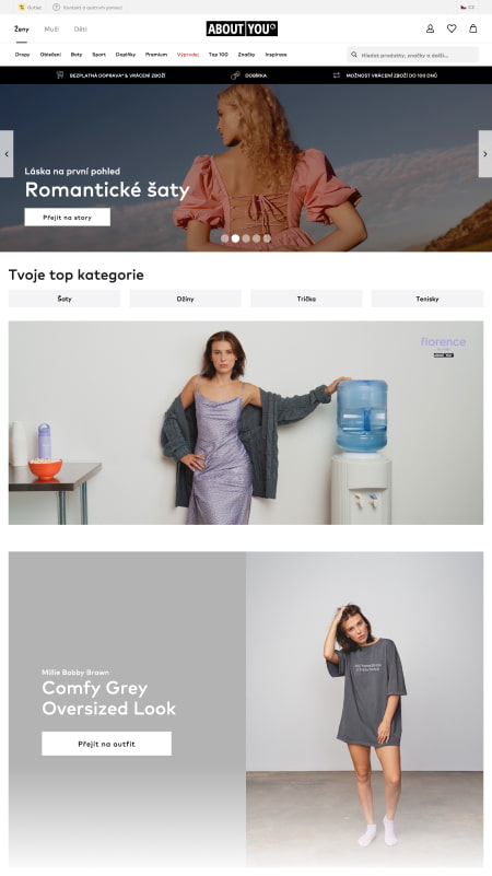 About You web